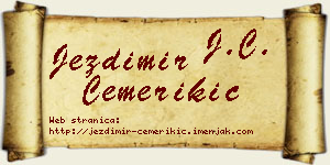 Jezdimir Čemerikić vizit kartica